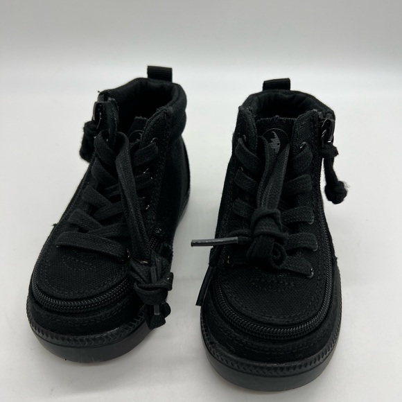 Billy Goat Kids Black High-Top Canvas Sneakers Size Baby 6 - Picture 2 of 10